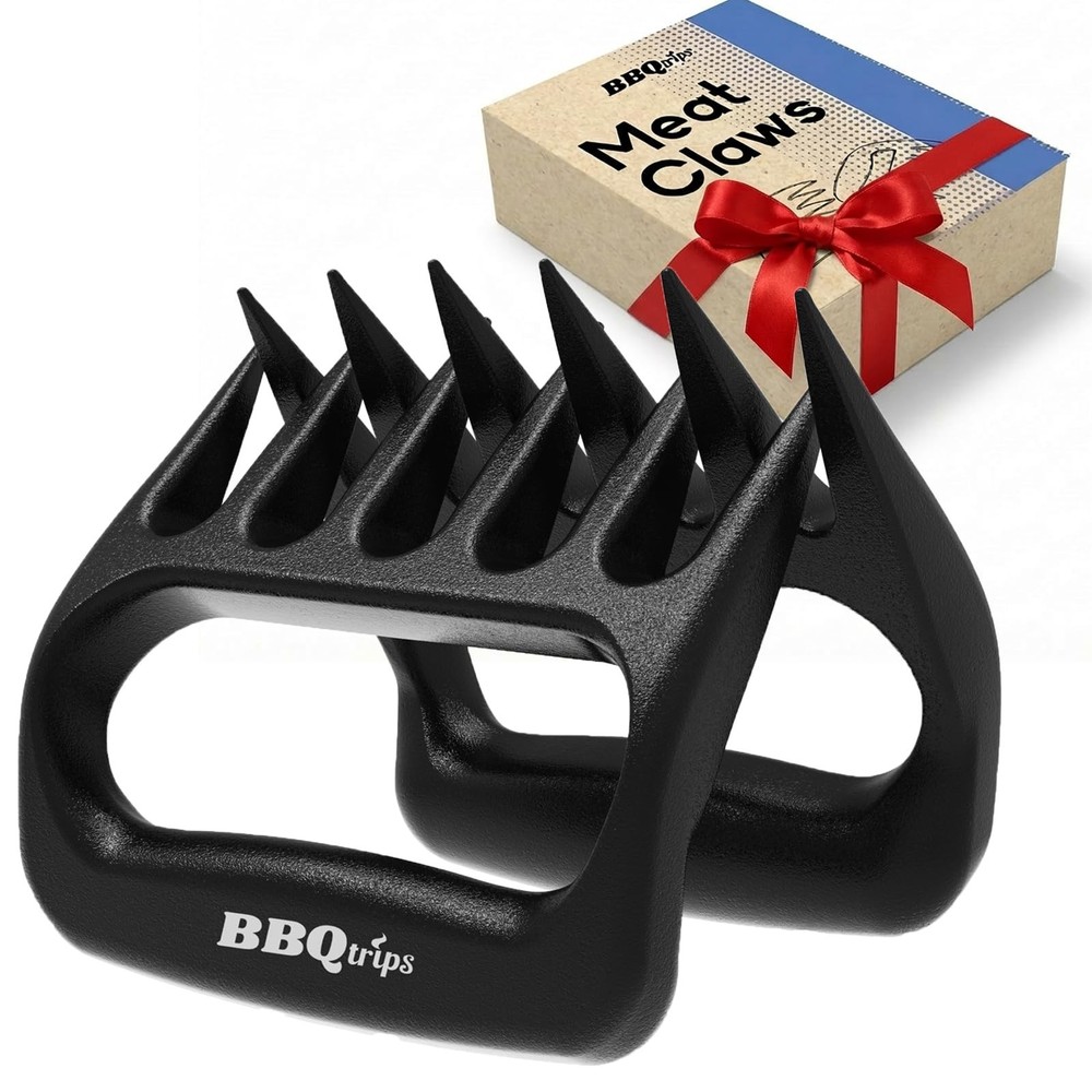 Meat Claws for Shredding Pulled Pork – Heavy Duty Solid Bear Claws Meat Shred…