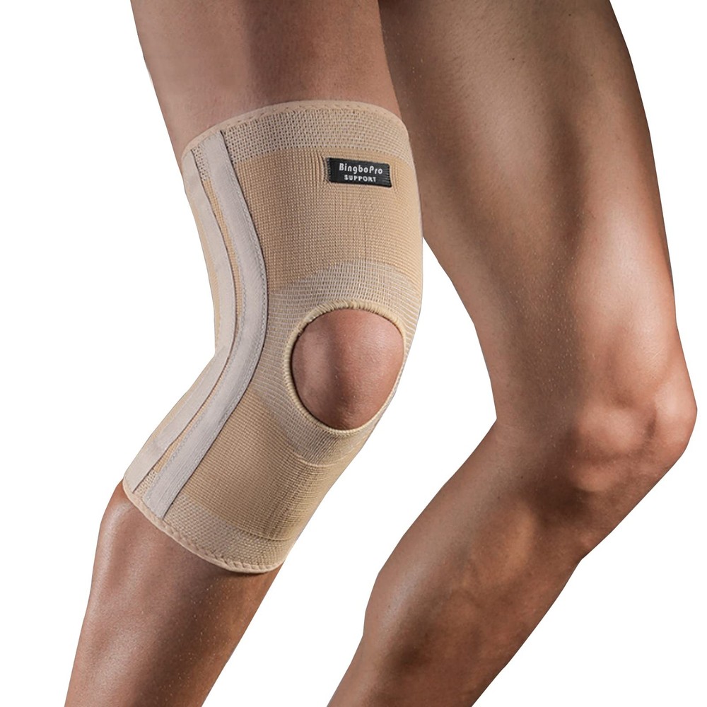 BingboPro Professional Knee Brace With Stabilizer For Men 2XL/3XL, Nude