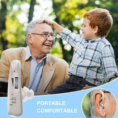 Hearing Aids for Seniors Rechargeable with Noise Cancelling Adjustable Volume