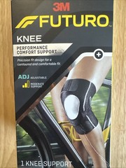 FUTURO Performance Comfort Knee Support Adjustable size Gel Pad 3M 13-17.5” Adj