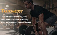 10Pcs Precut Kinesiology Tape for Knees – Waterproof Knee Tape for Knee Pain