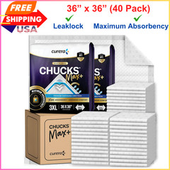 Chucks MAX+ Hospital Bed Pads Disposable Adult 36 x 36 Soft And Breathable Pads