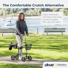 Drive Medical 796 Adjustable Height Steerable Knee Walker