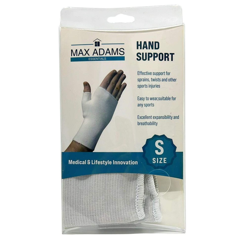 Max Adams Essentials White Stretchable Hand Support: 1 Pack