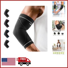 Lightweight Non Slip Elbow Sleeve for Tennis Golfer Weightlifting Grey M