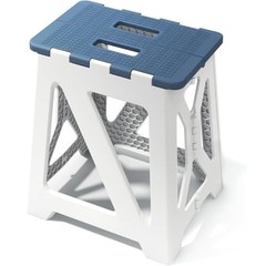 Folding Shower Stool – Foldable & Anti-Slip Shower Chair for Rectangular – Blue