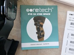 New Coretech RIGHT Knee Brace 845 OA Size Small (SUP2079BLKRS) HCPCS L1845 L1852