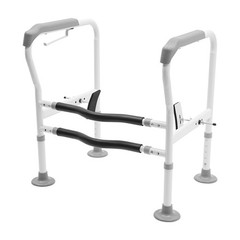 Toilet Frame Grab Bars Safety Rail Seat Handicap Assist For Senior Arm rest NEW