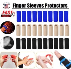 10×Finger Sleeves Splint Brace Compression Finger Support Pain Arthritis Trigger