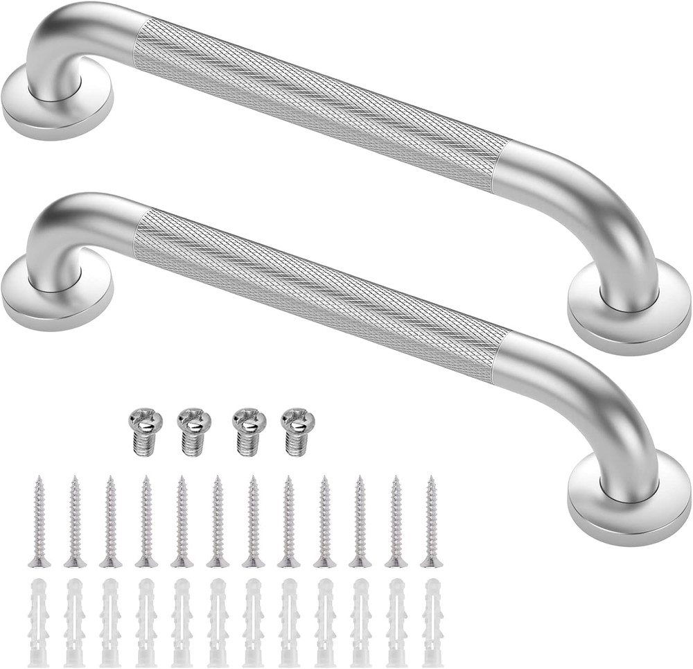 Grab Bars for Shower, 2 Pack 16 in anti Slip Safety Bath Handle for Senior | Sta