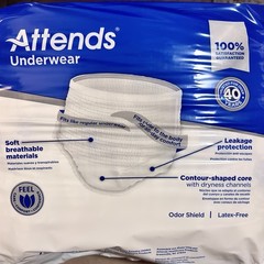 Attends APV30 Care Unisex Adult Absorbent Underwear Large 44″-58″ Case of 72