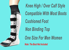 Walking Boot Socks Replacement Sock Liner for Orthopedic Walker Brace,Tube Socks