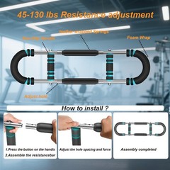 Twister Arm Trainer,Adjustable 6 Resistance Levels (45-130 blue(45-130lb)