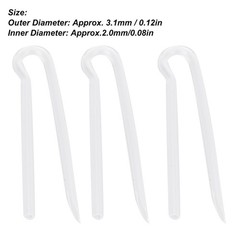 10pcs Hearing Aid Tubes Flexible Type R BTE Earmused Hearing Aid Tubing