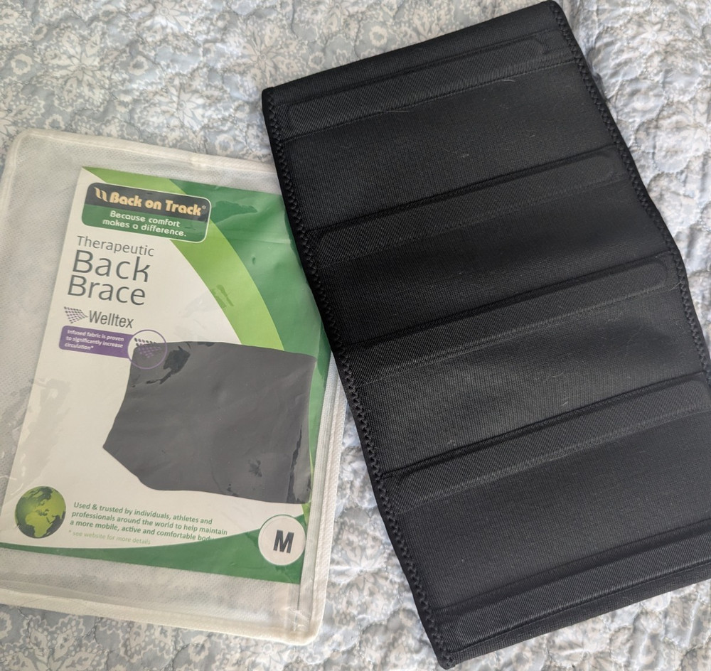 Back on Track Welltex Back Brace Medium Black Back & Lumbar Support