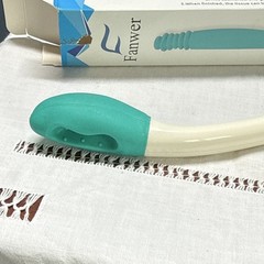 Fanwer Long Reach Toilet Tissue Aid Comfort Wiper Tool, Green/White