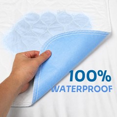 Heavy Absorbency Bed Pad, Washable and Reusable Incontinence Bed Underpads, 34″X