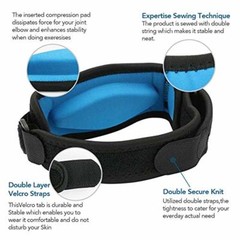 CleanDell Elbow Brace,Knee Support Patella StrapFoot Brace,Support for Hiking,S