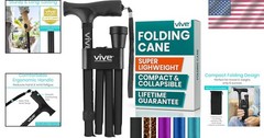 Collapsible Walking Cane with Ergonomic Grip – 37-inch Lightweight Mobility Aid