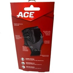 3M ACE Adjustable Deluxe Ankle Brace Left or Right Moderate Support New Sealed