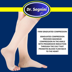 COMPRESSION STOCKINGS 20-30 mmHg KNEE HIGH OPEN TOE SOCKS VARICOSE VEIN ✅J9202✅