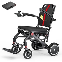 Lightweight 32Lb Foldable Electric Wheelchair Intelligent 500W All Terrain Adult