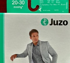 Juzo 3521 AD Dynamic Cotton Compression Socks 20-30mmHg Size 111 (Black) NEW