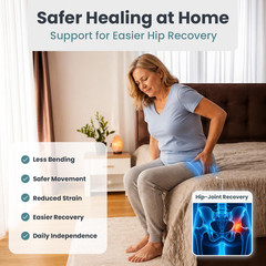 Hip Replacement Recovery Kit Post Surgery with Sock Aid Shoe Horn Leg Lifter