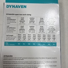 DYNAVEN Woman’s LL Sized Light Beige Calf Compression Socks , 20-30 mmHg-NEW