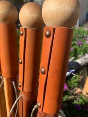Rugged Terrain Wood Walking Cane Stick Ball Knob Round Top Palm Grip 30″ – 42″