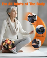 Cordless Red Light Therapy Knee Brace & Vibration Massager, Infrared Heating Pad