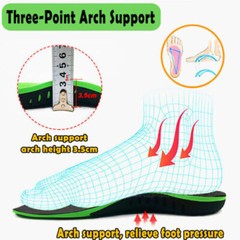 Pair High Arch Support Orthotic Shoe Insoles Inserts Flat Feet Plantar Fasciitis