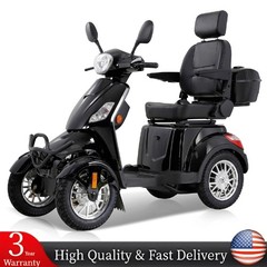 800W Heavy Duty Mobility Scooter 4-Wheel 31 Miles Fit For Senior 500lbs Capacity
