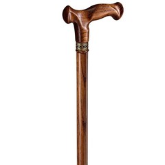 Handmade Ergonomic Wooden Walking Cane for Men Women Seniors Caramel 36 Inches