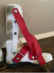 Cascade DAFO Set Of 2 Night Red White Leg Ankle Brace