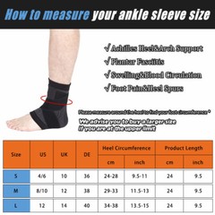 Women Men Adjustable Ankle Support Compression Ankle Brace Protector Sport Strap