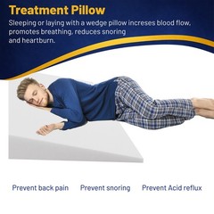 Continental Sleep, 40-Inch Extra Wide Bed Wedge Pillow, White