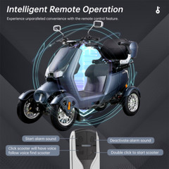 800W 4 Wheel Mobility Scooter 60V 20AH battery Motor for Adult Senior