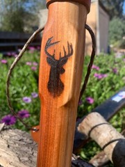 Rugged Terrain Wood Walking Cane Stick Ball Knob Round Top Palm Grip 30″ – 42″