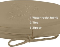 Outdoor Bistro Chair Cushion Water Resistant Round Bar Stool Royal Blue
