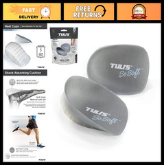 Cushioned Gel Heel Cups for Plantar Fasciitis & Heel Pain Relief, 1 Pair
