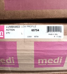 Compression Back Brace – Medi Lumbamed Action -Low- Adjustable Back Support -NIB