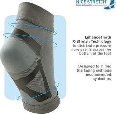Plantar Fasciitis Sleeve – Compression Foot Sleeve for Arch & Heel Support Sz. L