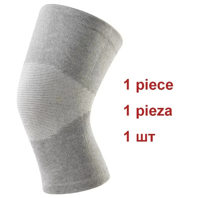 1Pair Knee Support Bamboo Compression Sleeve Arthritis Pain Relief Joint Support