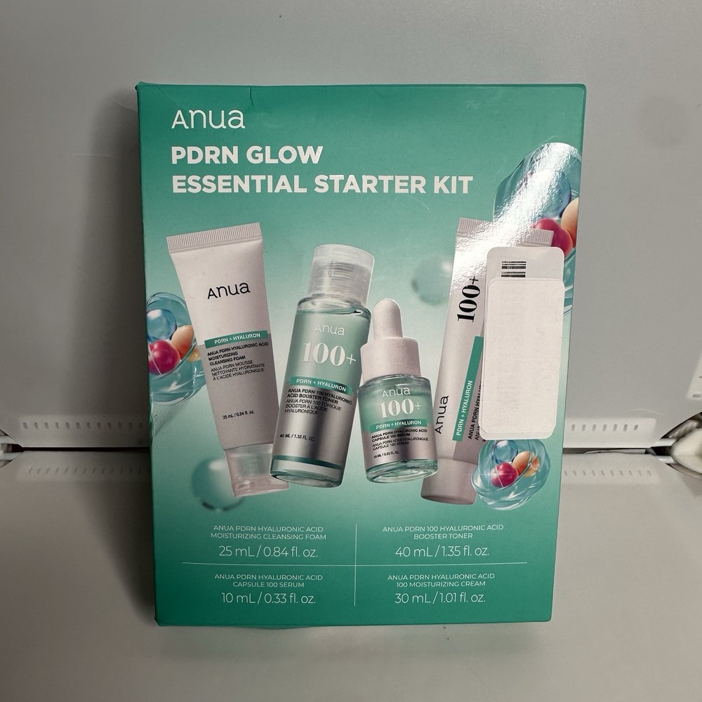 Anua Salmon DNA PDRN Glow Essential Starter Kit, Plumpness for Hydration, Collag