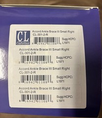 Comfortland Accord 3 III Ankle Brace Size Small Right New In Box NIB Free Ship