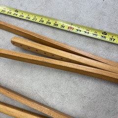 Vintage Adjustable Wooden Adult Crutches 48” Medical / Decor /Play/Props