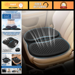 Soft Honeycomb Car Gel Seat Cushion – Breathable, Pressure Relief for All Season