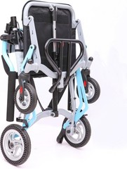 Garvee Folding Portable Wheelchair for Seniors,Lightweight 16″ Transport Chair