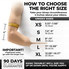 DR. BRACE Elite Elbow Brace with Silicon Pad and Removable Compression Strap